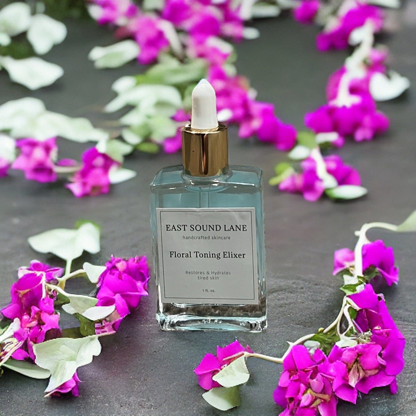 Floral Toning Elixir with Copper, Rose & Hyaluronic Acid
